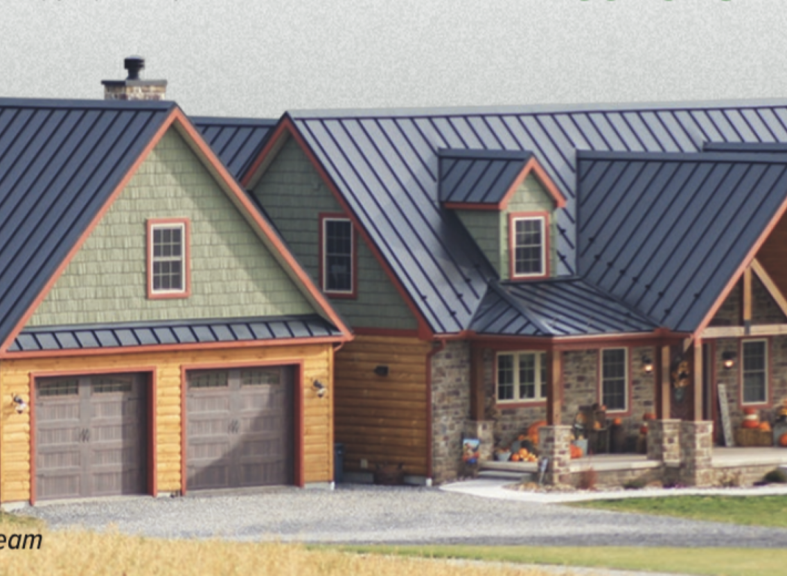 Residential metal roofing in a sleek and stylish design