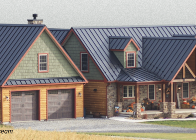 Residential metal roofing in a sleek and stylish design