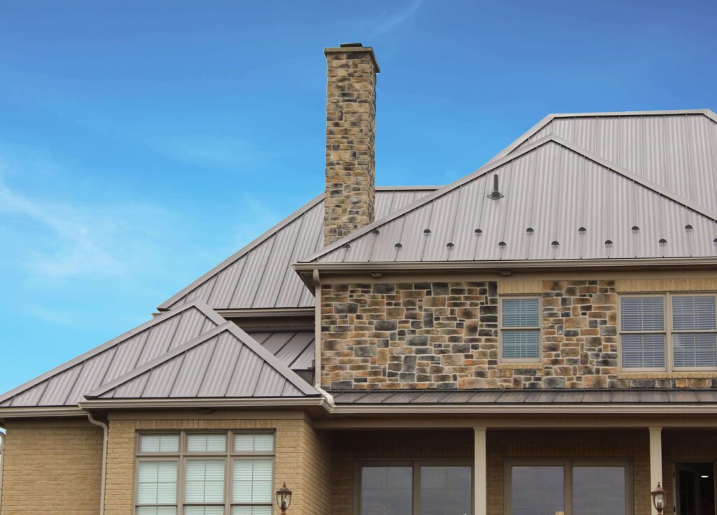 Energy-efficient metal roofing for homes, reducing cooling costs